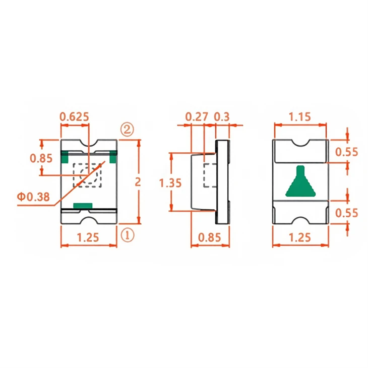 Red Light Emitting Diode high quality
